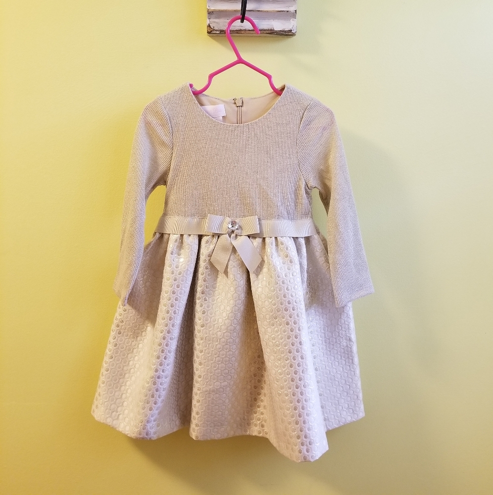 Bonnie Baby gold formal dress